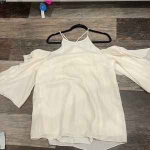 Halston Heritage cream top size 10